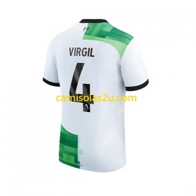 Camisolas de futebol Liverpool Virgil van Dijk 4 Equipamento Alternativa 2023/24 Manga Curta
